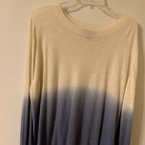 Banana Republic, Light Blue and off white Sweater, XL, Lightweight for those day